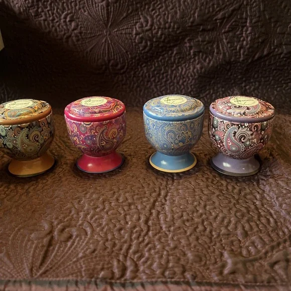 Gift Set Of 4 Scented Soy Candles In Individual Tins, Aromatherapy, Citronella - Picture 7 of 13